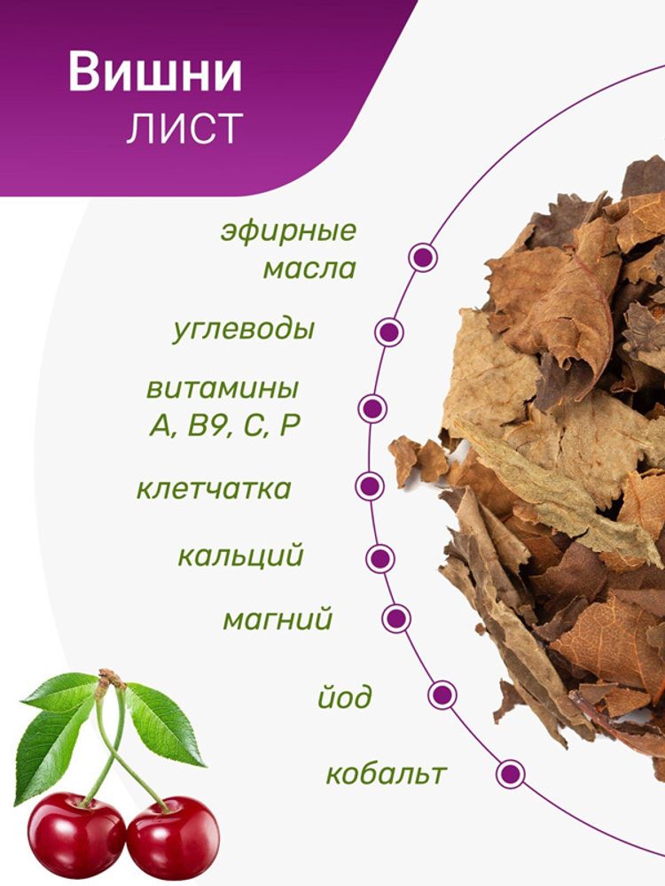 Вишни лист