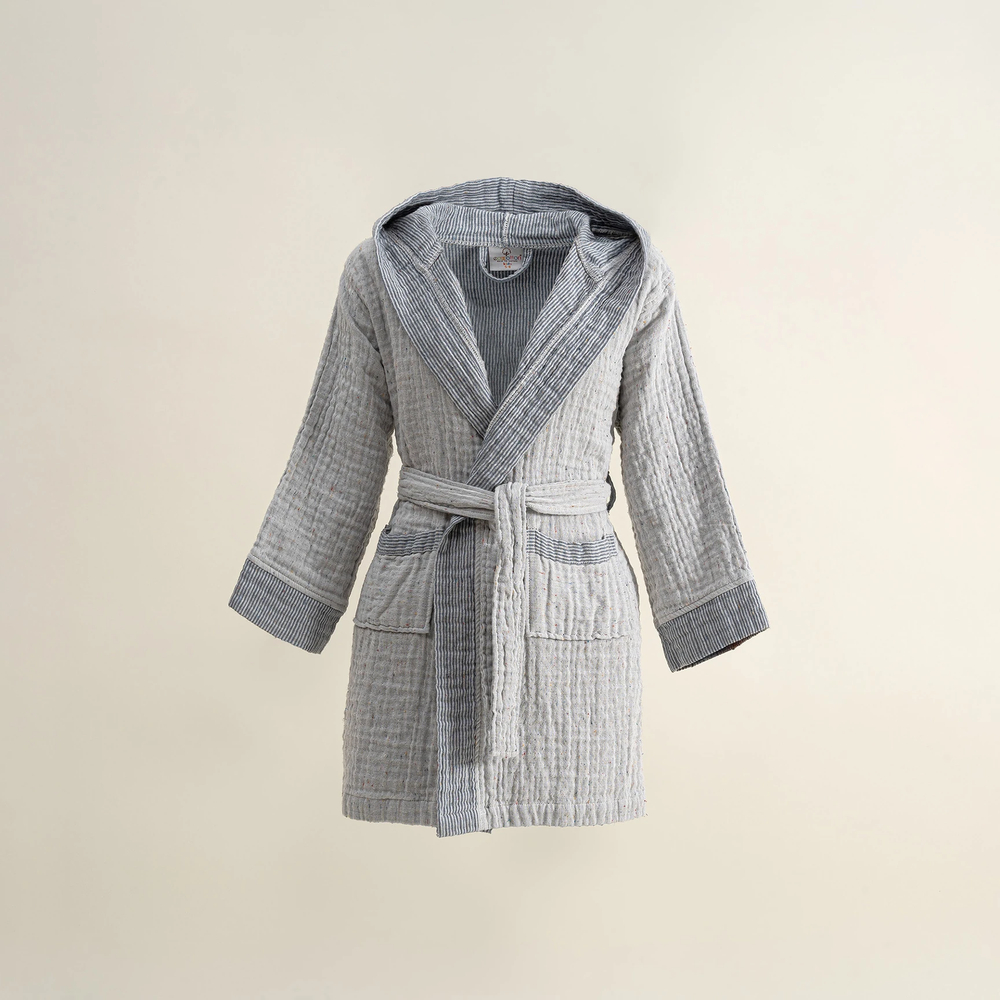 Детский халат Melinda из органического муслина | синий