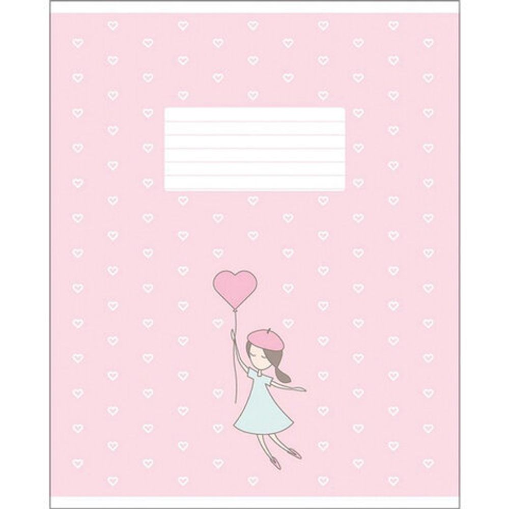 Тетрадь 12 л. HATBER-ECO клетка, обложка плотная мелованная бумага, "Про девочек", 12Т5C1