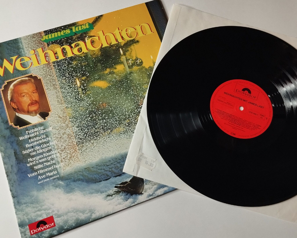Винтажная виниловая пластинка LP Джеймс Ласт Weihnachten Mit James Last (Germany 1983) Die Hirten