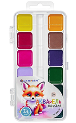 Краски акварельные 24цв. "Лисёнок" медовые без кисти (Darvish)