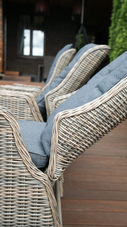 Регулируемое кресло из искусственного ротанга /алюминиевый каркас ВЕРОНА Коричневое