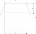Встраиваемый светильник Elektrostandard Moll a064244