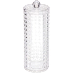 Диспенсер для ватных дисков «КАПЕЛЛА», прозрачный, 7.3*19см