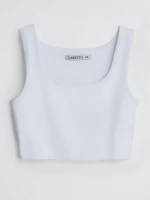 Белый кроп топ укороченный под пиджак