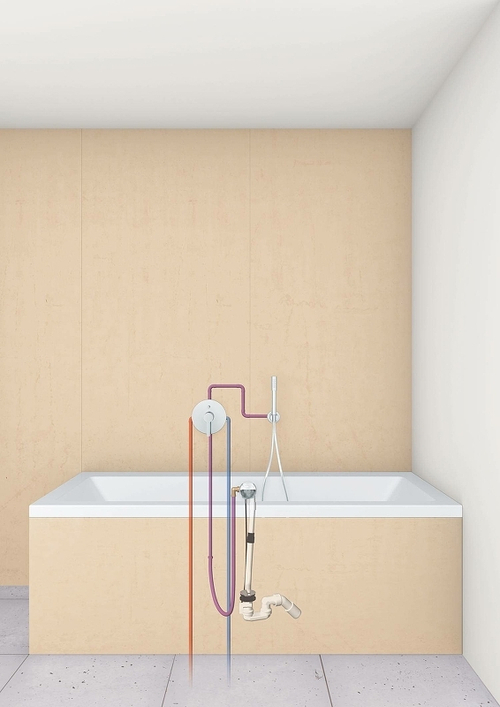 Слив-перелив Grohe Talentofill 28990000 полуавтомат с наливом Белый