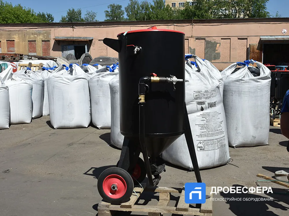 Пескоструйный аппарат PST-PS-250-1 с шиберным дозатором