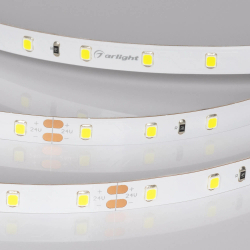 Светодиодная лента RT-A60-8mm 24V Spring Green (4.8 W/m, IP20, 5m) (Arlight, -) 055382