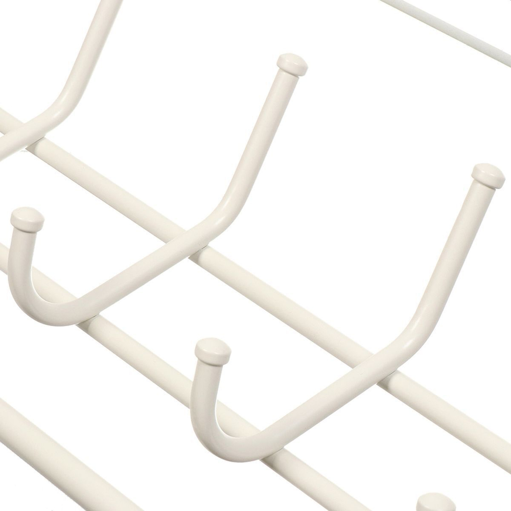 Вешалка настенная 6 крюч, с полкой 80, 22х80х26.5 см, сталь, ЗМИ, ВСП80Б, бел