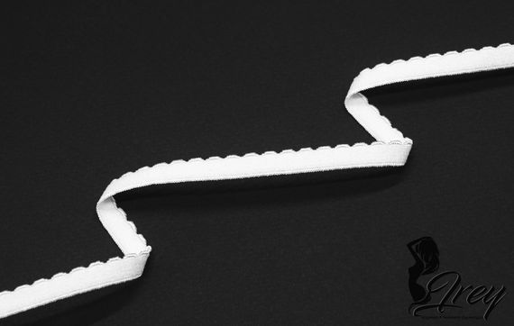 001 641/8 ОПТ Резинка отделочная Lauma Fabrics, 8 мм, белый 001