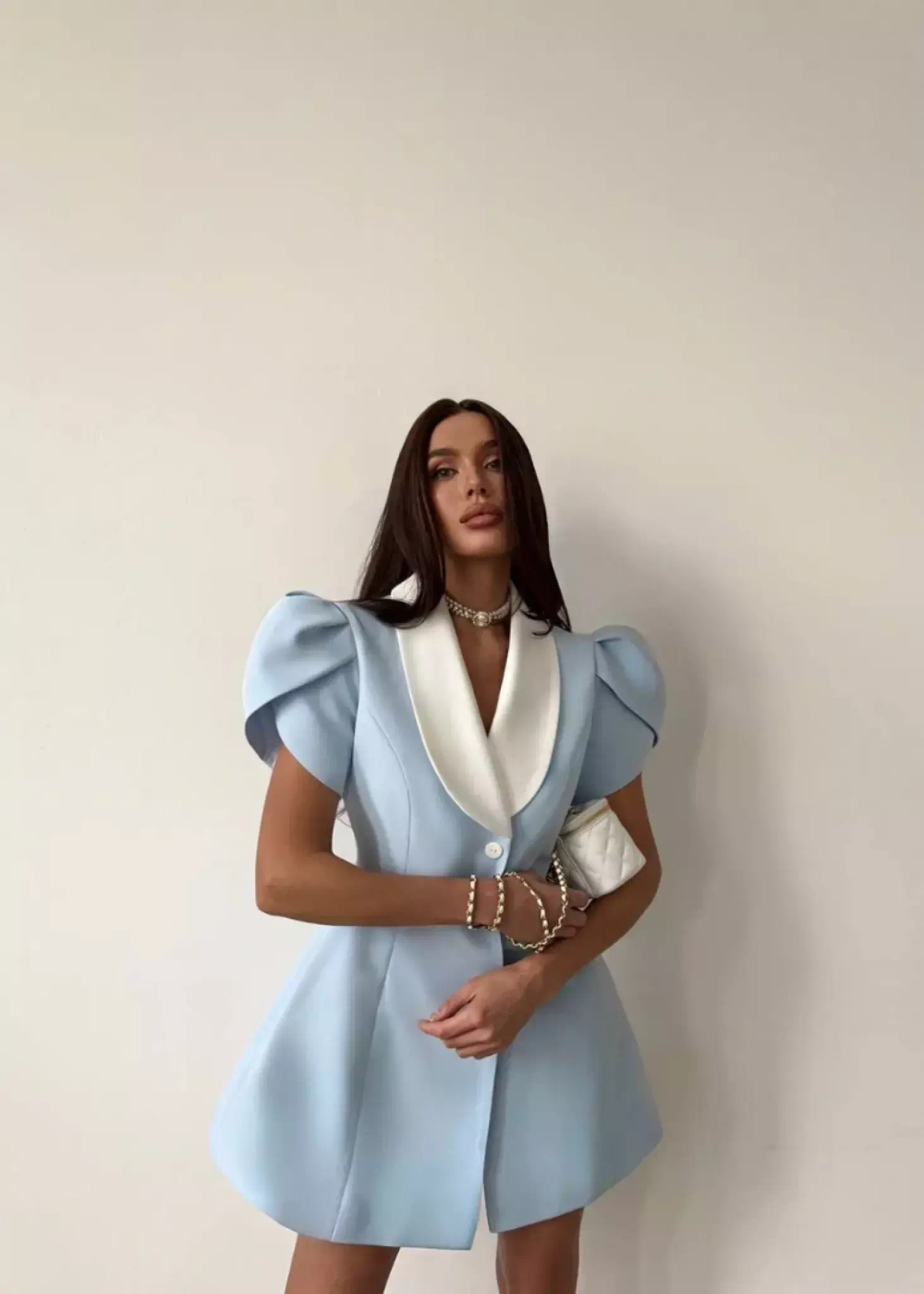 Платье "Вам и не снилось", голубой