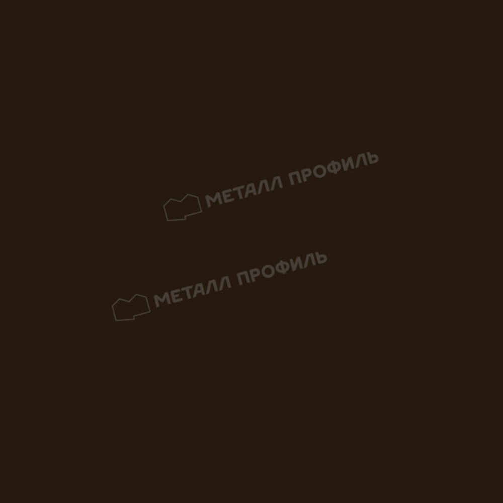 Сайдинг металлический L -Брус ХL Norman MP ПЭ- RR 32 Темно-коричневый 0.5мм