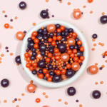 Шарики кранч персик, сиреневый микс 100 гр.