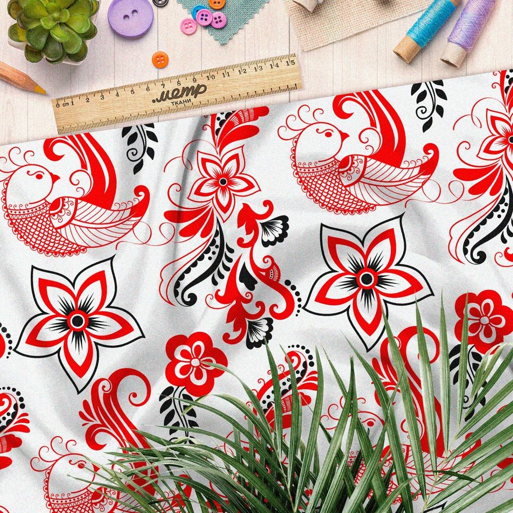 Ткань дюспо жар-птицы