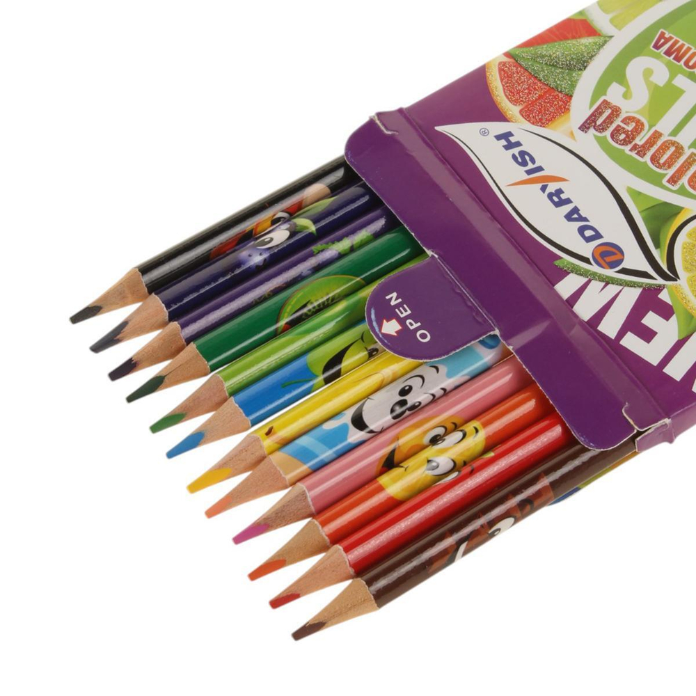 Карандаши 12цв. ароматизированные (Darvish)