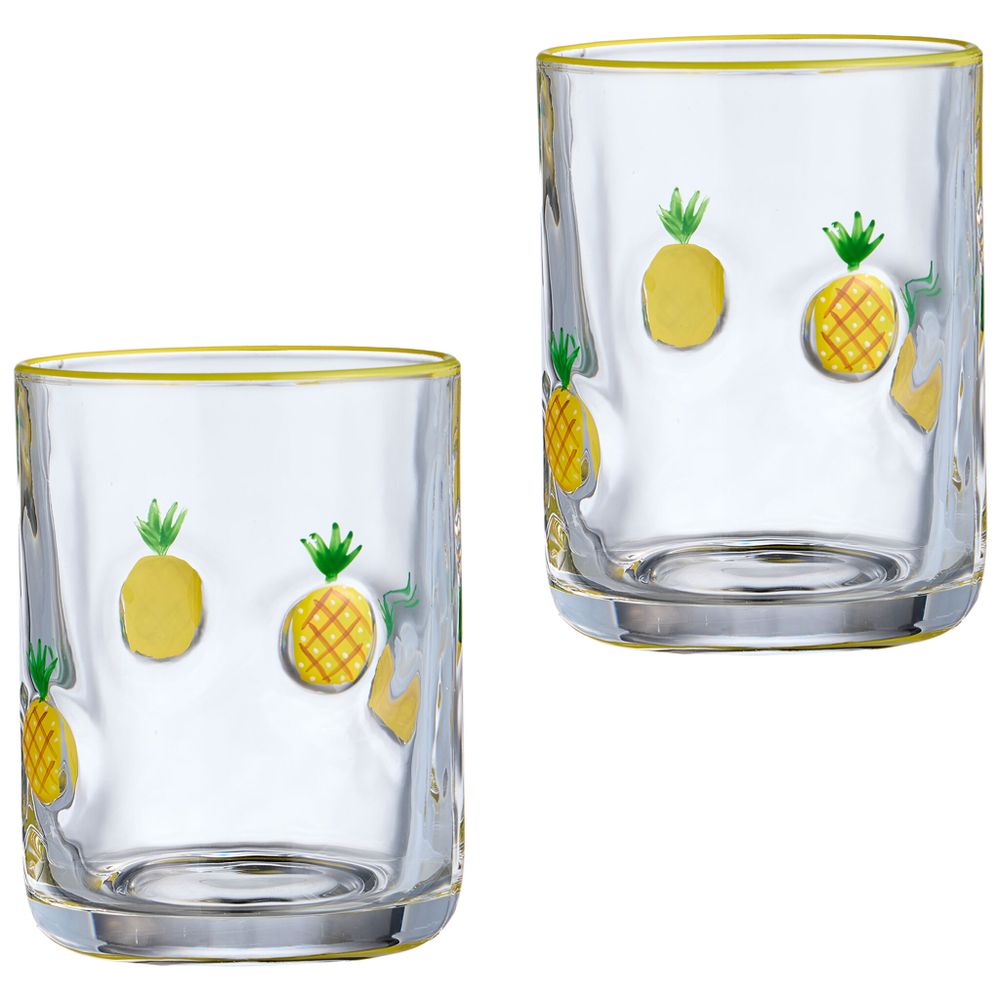 НАБОР СТАКАНОВ "FRUITY PINEAPPLE" ИЗ 2 ШТ. 400 МЛ