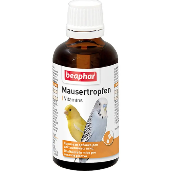 Beaphar Витамины Mauser-Tropfen 50 мл для птиц
