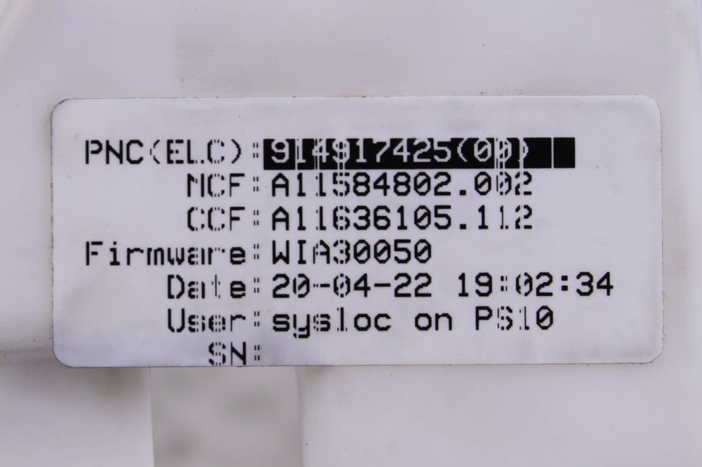 Модуль управления стиральной машины Electrolux EW6F449PWE