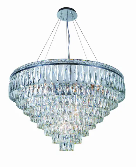 2785R/18A CHROME+CLEAR (1) Люстра (в 2-х коробках) NW