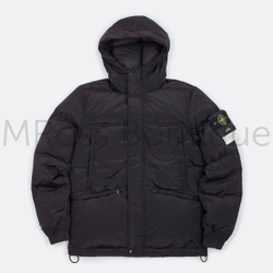 Мужской черный пуховик Стоун Айленд Stone Island Nylon Metal Down премиум класса