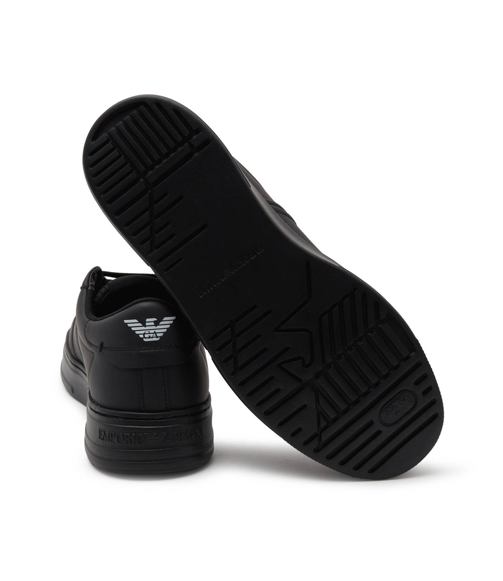 Кожаные кроссовки Emporio Armani - черный(X4X570 XN840)