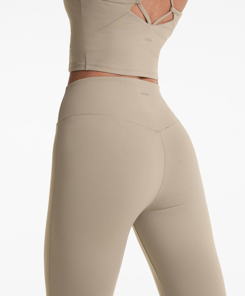 OYSHO Легинсы Comfortlux длиной 65 см, светлый-хаки