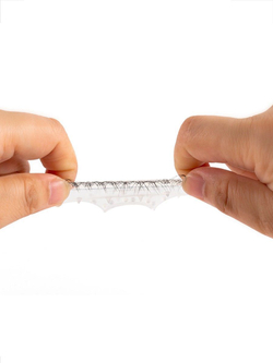 Эластичное эрекционное кольцо с длинными черными «ресничками»