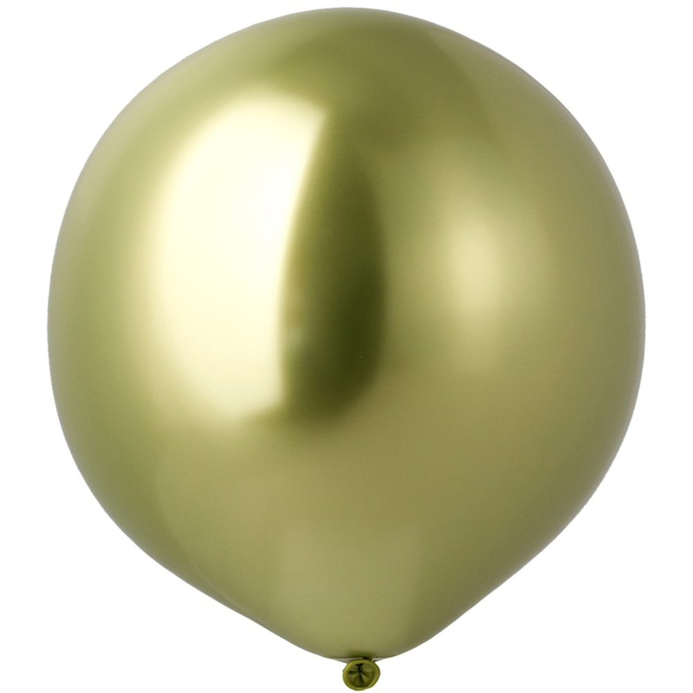 Шар латексный Shiny Хром 46 см (Зеленый)