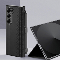 Чехол с премиальной искусственной кожи с MagSafe от Dux Ducis для Samsung Galaxy Z Fold 7, серия Bril Series Case (версия с S Pen)