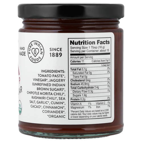 Pure Indian Foods, Kick™, кетчуп в банке, 240 г (8,5 унции)