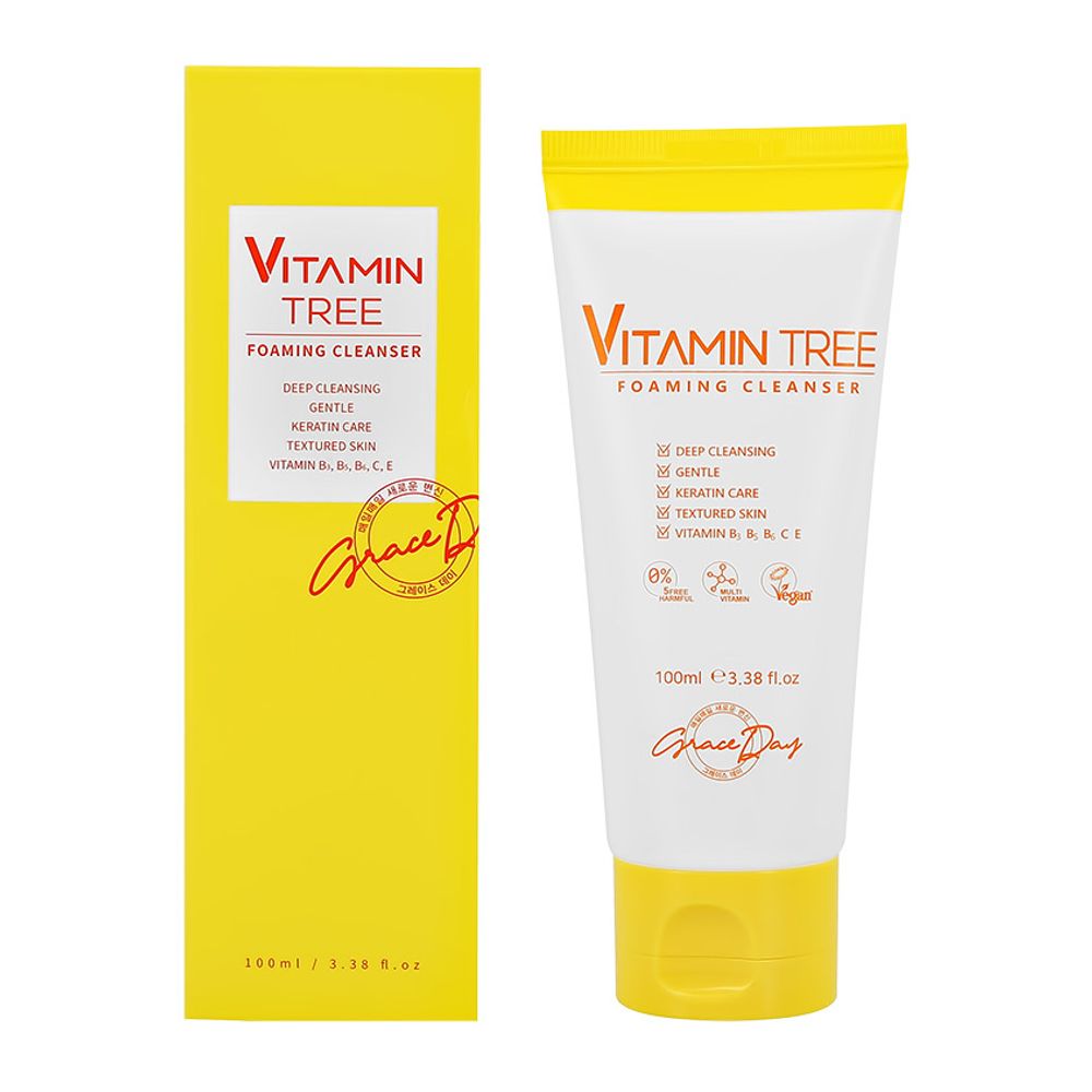 Пенка для умывания с витаминами GRACE DAY Vitamin Tree Foaming Cleanser 100мл