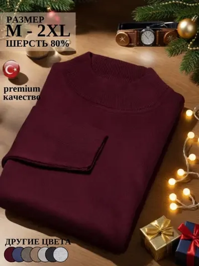 Джемпер Турция тонкий теплый с горлом