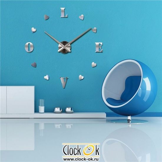 Настенные 3D часы Sweet Love