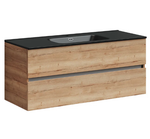 Тумба подвесная SANCOS Urban 1190х450х550, c двумя ящиками оснащенными доводчиками, дуб галифакс натуральный , арт. UR120-1EG