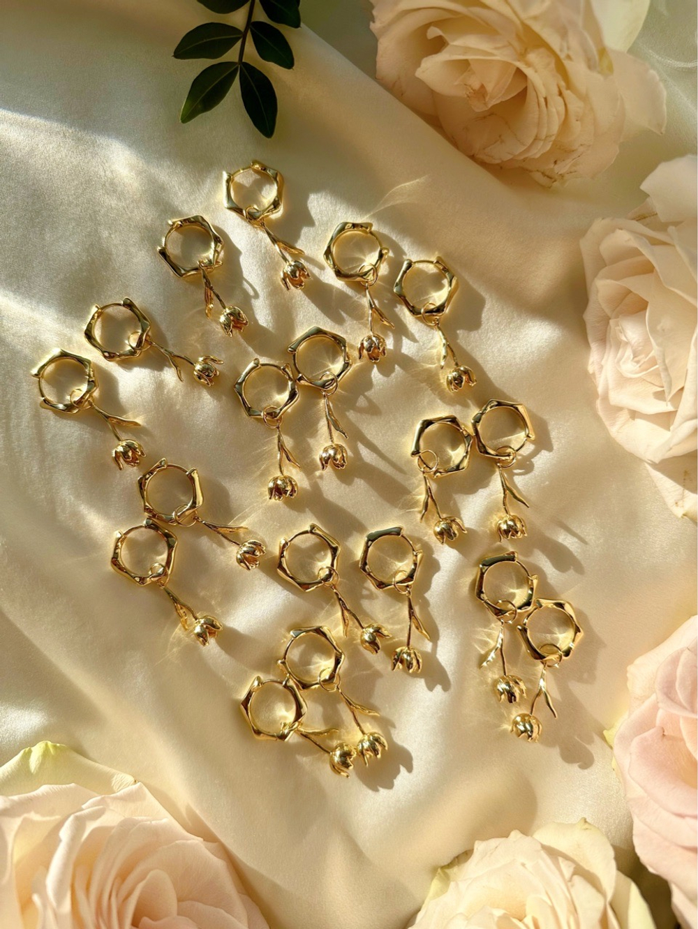 Серьги Тюльпаны