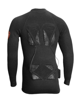 Фуфайка (термобельё) с подогревом RedLaika Arctic Merino Wool RL-TW-11 женская черная
