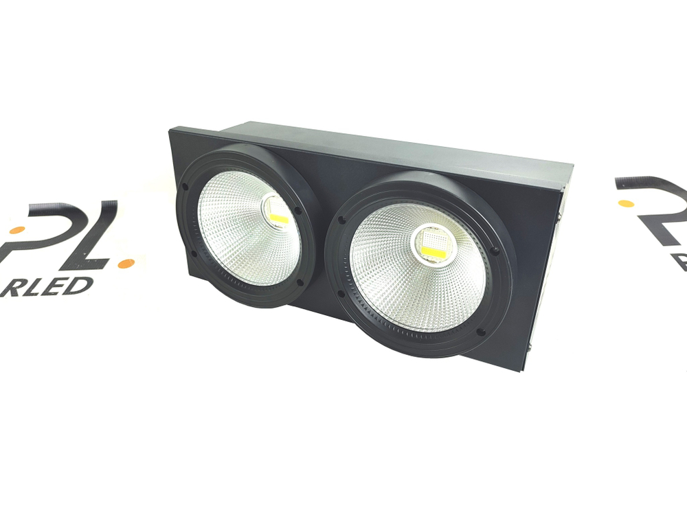 Блайндер цветной 2*100вт (blinder led COB, rgbw)