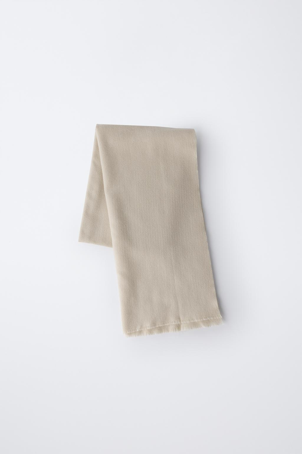 ZARA ШАРФ ИЗ МЯГКОЙ ТКАНИ, ПЕСОЧНЫЙ