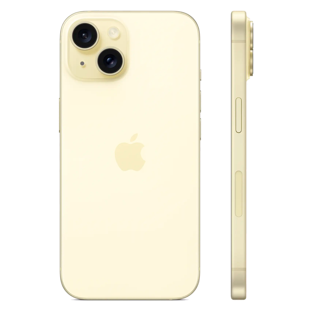 Смартфон Apple iPhone 15 256GB Dual Sim, Yellow (Желтый)