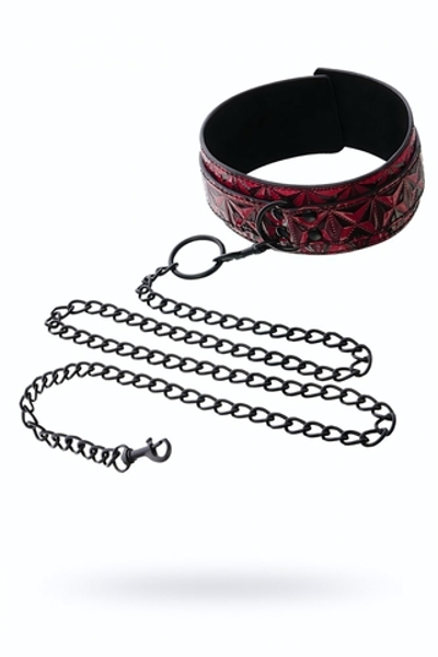 Ошейник с поводком Collar With Leash красный