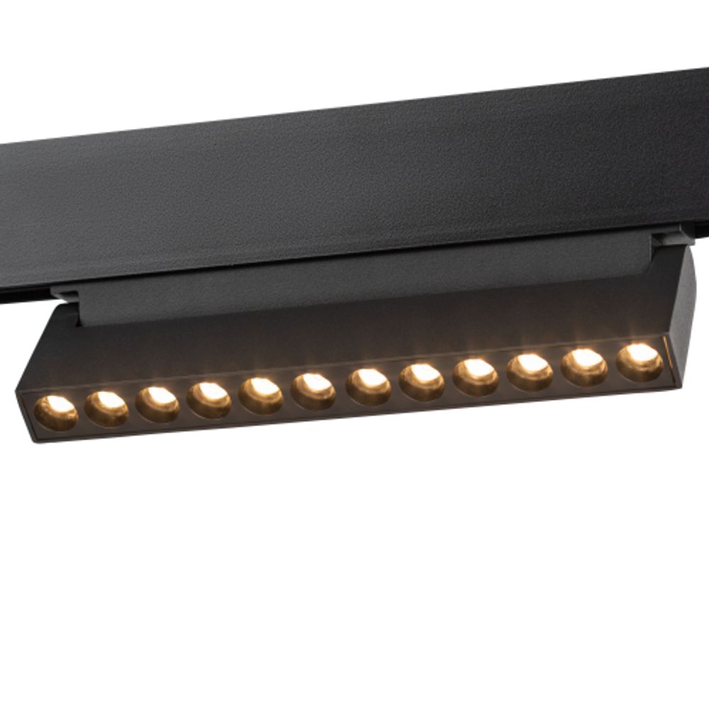 Магнитный трековый светильник ЭРА TRM20-4-22-12W3K-B для системы NOVA 48V 12Вт 3000К направленный свет черный | Магнитные трековые светильники