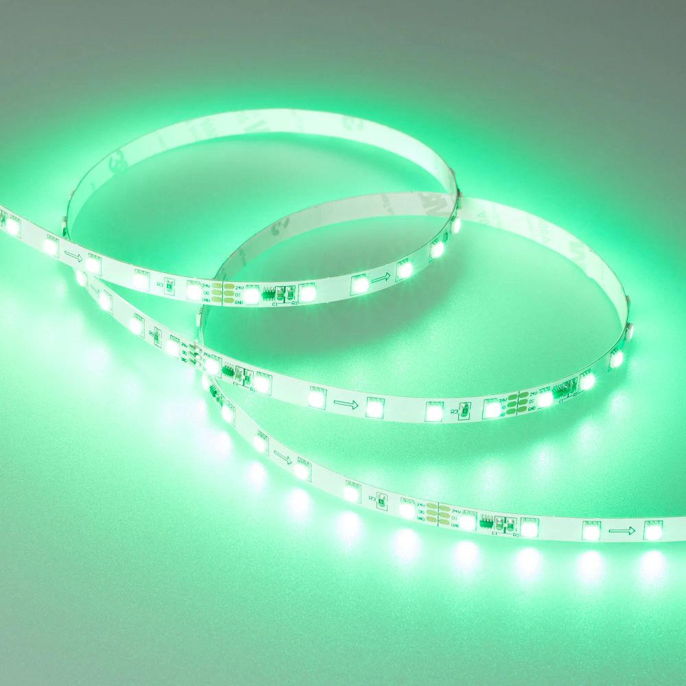 Светодиодная лента SPI-F72-7mm 24V RGB-PX6 (14.4 W/m, IP20, 3535, 5m) (Arlight, Открытый, IP20) 030195(2)