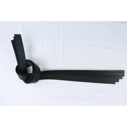 Ременная заготовка Гермес черный гладкая