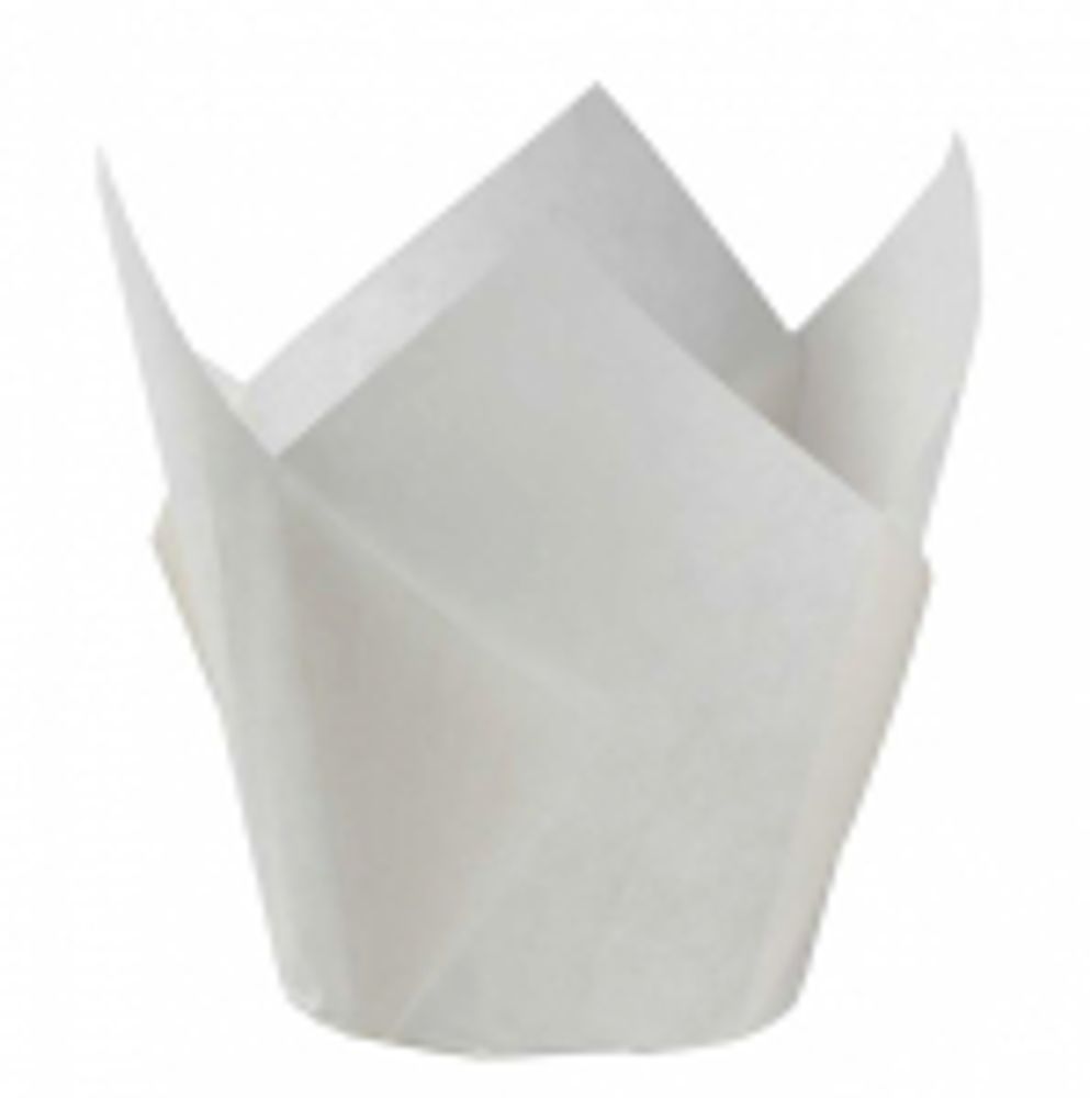 Форма бумажная ТЮЛЬПАН "Белый" d50*h80 мм., 200шт.