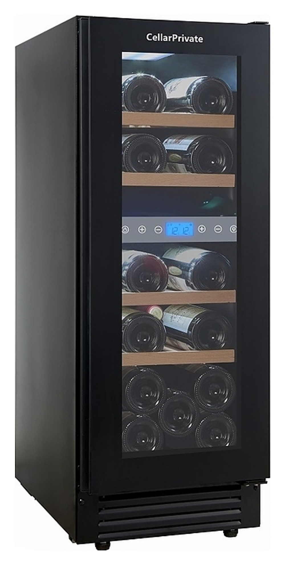 Винный шкаф Cellar Private CP017-2TBH черная дверь со скрытой рукояткой