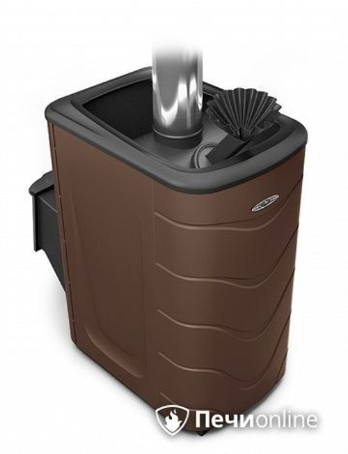 Дровяная банная печь TMF Гейзер 2014 Inox ДА ЗК шоколад