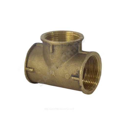 Тройник латунь Ду 32 (1 1/4") ВР/ВР А0208А
