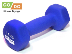 Гантель матовая в неопреновой оболочке GO DO