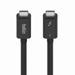 Кабель Belkin Connect Thunderbolt 4 (2 м) (INZ002) Активный кабель. Поддерживаемая мощность — до 100 Вт, сила тока — 5 А, скорость передачи данных — до 40 Гбит/с. Сертификация Thunderbolt. Есть поддержка PD