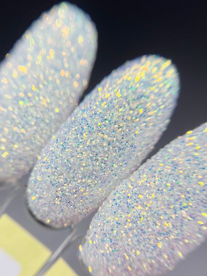 Блестки для дизайна ногтей "Магический блеск"№4 белый с бронзой